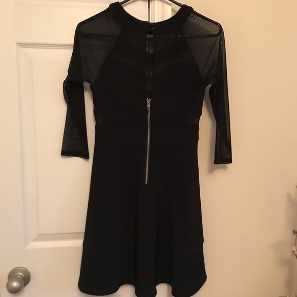 Black Mesh Dress - Picture 3 of 6